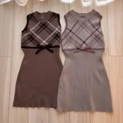 GRL ニットワンピ 2点セット
