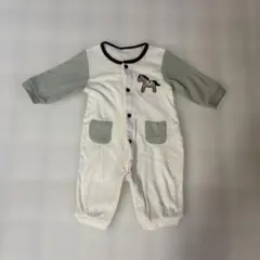ベビー　カバーオール 木馬　馬柄