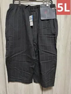 新品 夏を楽しむ和のくつろぎ ストライプ ショートパンツ 5Lサイズ　ゆったりのサムネイル