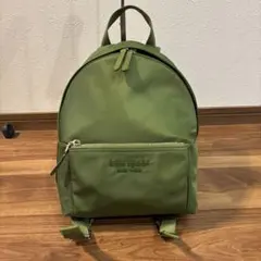 極美品 kate spade NEW YORK ナイロン リュック グリーンのサムネイル