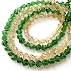 の*ん様 bm557/ガラスビーズ◇多面カット　カラーmix　2連