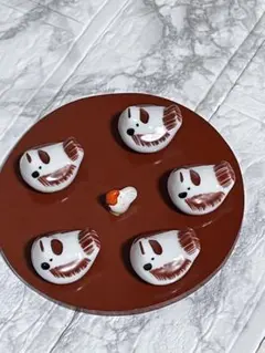 酉の形状の箸置き5個セット