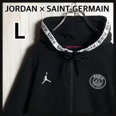 3559【希少・人気】ジョーダン×サンジェルマン フードロゴ ジップパーカー