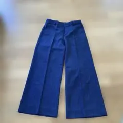 パナリパ　ワイドパンツ　クロップド　ネイビー　美品