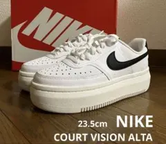 ★値下げ★ナイキ コートビジョン アルタ ホワイト&ブラック　厚底スニーカー