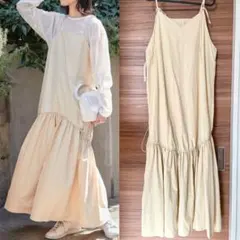 新品　チャオパニック　ティピー　2wayドロストギャザー　キャミワンピ