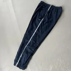 NIKE ナイキ XL ナイロンパンツ 紺ネイビー 刺繍ロゴ ジャージ