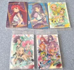 アイカツ　プリパラ　ウエハース　カードの5枚セット