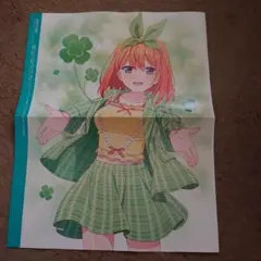 五等分の花嫁　両面ポスター#♡⑯　中野四葉　裏面は中野五月