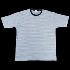 EDIFICEエディフィス 細ボーダーTシャツ ホワイトサイズ2