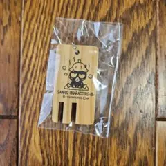 サンリオキャラクターズ サウナウッドキーチェーン バッドばつ丸