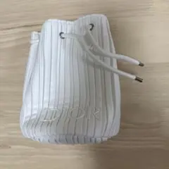 Dior ホワイト プリーツ 化粧小物入れ