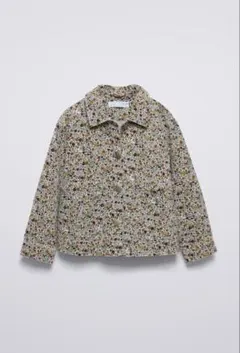 ZARA 花柄カジュアルジャケット