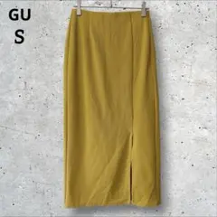 GU カットソーナローミディロングスカート マスタード S ミモレ丈のサムネイル
