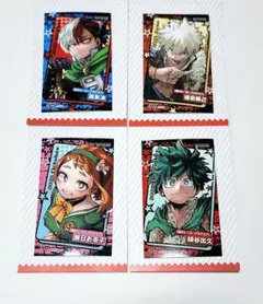 ②f.ヒロアカ 緑谷 麗日 爆豪 轟 ミニブロマイド ジャンプショップ 十傑