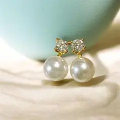 【新品】パール ピアス ゴールド セレモニー フォーマル パーティ お呼ばれ