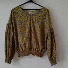 nano universe 花柄 ブラウス