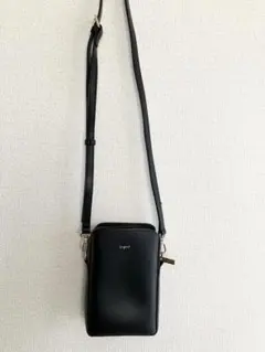 【Ungrid】キーリングチャーム付 スマホ＆パスポート入れ　縦長ミニポシェット