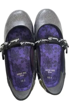 アナスイミニアナスイミニ　フォーマルシューズ　19cm ラメ