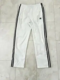 adidas アディダス スリーラインパンツ ホワイト 白 XL