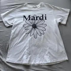 Mardi Mercredi マルディ 半袖Tシャツ 花柄 ホワイト　ブラックのサムネイル