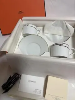 ☆新品未使用☆ エルメス リズム カップ ソーサー 2客セット - メルカリ