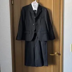 キッズ フォーマルスーツ 130cm ストライプ柄