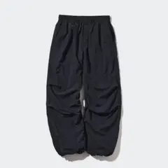 ユニクロ UNIQLO パラシュートパンツ黒L