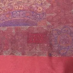 LUCIANO SOPRANI シルクストール 赤紫　大判