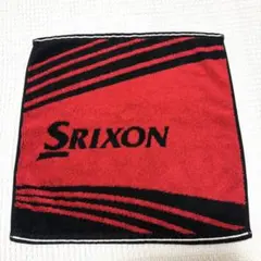 SRIXON スリクソン ハンドタオル　ゴルフタオル 赤/黒 ストライプのサムネイル