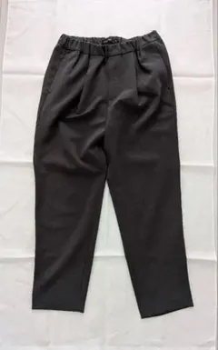 TRAVAIL MANUEL ダブルクロス タックパンツ S チャコールグレー