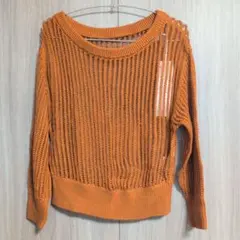 GRACE CONTINENTAL ストライプニットTOP ブラウン 36のサムネイル