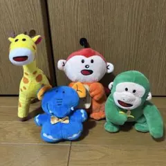 たべっ子どうぶつ　ぬいぐるみ　キーホルダー　4点セット