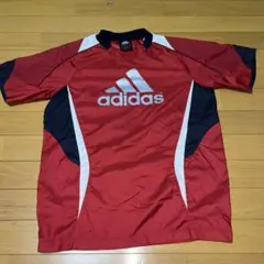 adidas 赤 半袖 スポーツウェア　sサイズ