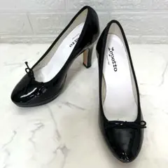 repetto ★レペット★ 厚底　エナメル　リボンパンプス　37 23.5cmのサムネイル