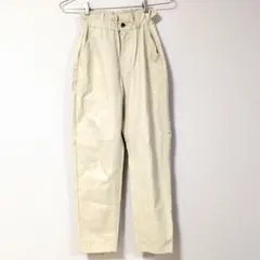 ZARA ホワイト系 レザーパンツ ウエストゴム