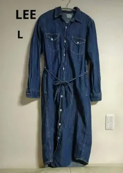 Lee デニム ワンピースブルー