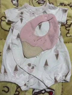 【最終値下美品】apres les cours アイスロンパース スタイ セット