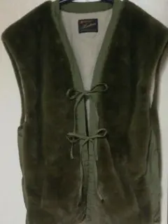 Kastane オリーブグリーン フリースベスト