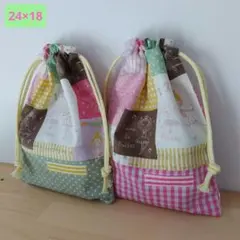 巾着☆☆コップ入れ☆給食袋☆小物整理袋☆ハンドメイド☆バレエ柄