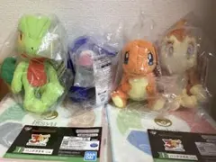 ポケモン 一番くじ ぬいぐるみ ハンドタオルセット　ヒコザル、ヒトカゲ、アシマリのサムネイル