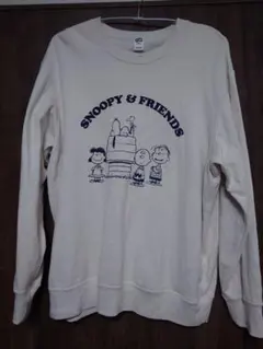 【UT】ピーナッツコラボスウェット　スヌーピー　ホワイト　XXL