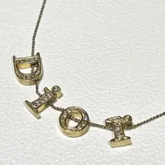 希少✨美品 Dior ディオレボリューション ネックレス クリスタル ゴールドのサムネイル