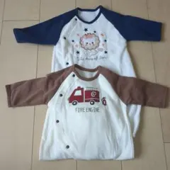 【未使用】西松屋 ツーウェイ ドレスオール 2枚セット 50-60cm