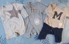 ロンパース・カバーオール 3点セット