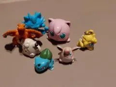 ポケモン フィギュア リザードン、ピッピ、プリン　ちびポケ他 計7体(レトロ)