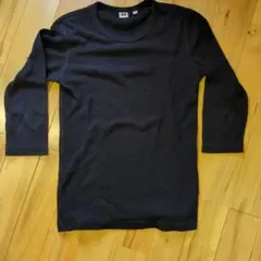 UNIQLO ブラック 七分袖カットソー S