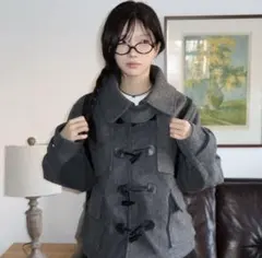 グレー ダッフルコート sona ソニョナラ　韓国ファッション