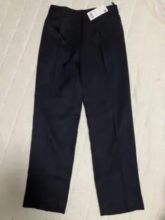 レディース　パンツ　テーパードパンツ　新品　洗濯可能　ネイビー　M