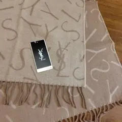 イヴ・サンローラン　ウール ひざ掛け ストール ショール